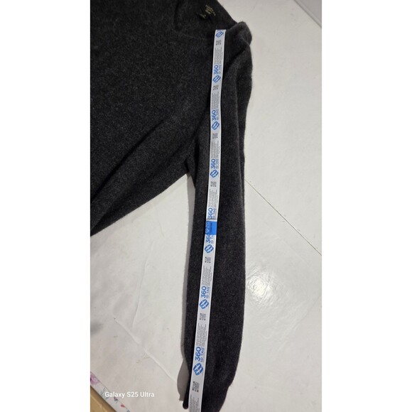 Club Room Luxury 100% CASHMERE V Neck Sweater Charcoal Gray Men's Size XL - Picture 8 of 15